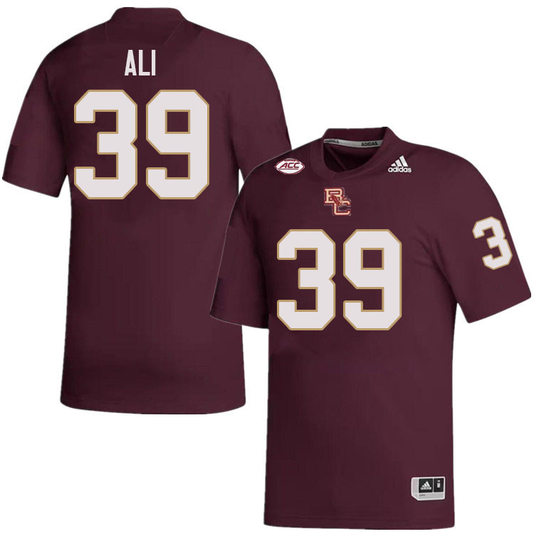 Boston College Eagles #39 Kahlil Ali College Football Jerseys Stitched-Maroon